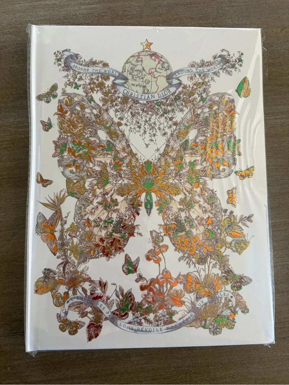 Christian Dior Green Logo Ribbon Notebook GWP